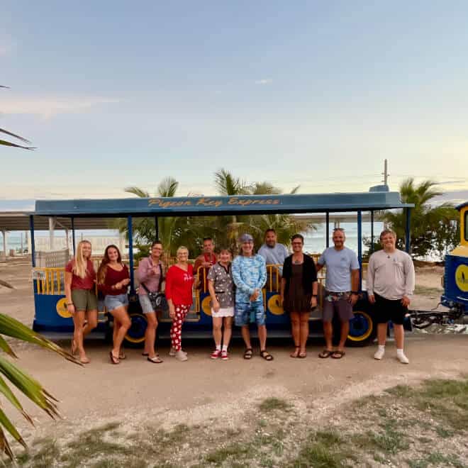 Review of 2022 with friends, family, and staff of Pigeon Key
